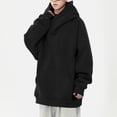 thumbnail image 2 of Hoodie Mens Shirts Hooded Drawstring Adjustable Shirt Fashionable Men's Casual Solid Color Long Sleeved Hooded Sweatshirt Everyday,Streetwear,Outdoor Sports Clothing Shirts For Men, 2 of 6