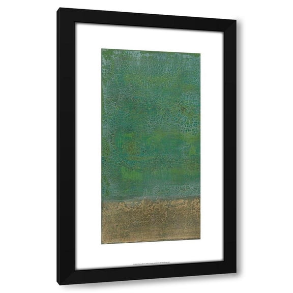 J. Holland 10x14 Black Modern Wood Framed Wall Art Titled - Chrysocolla I