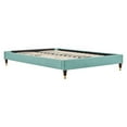 thumbnail image 2 of Modway Harlow Perfomance Velvet Platform Bed Frame, Full, Aqua Blue, 2 of 5