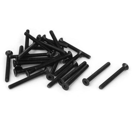

Unique Bargains M4x40mm 10.9 Carbon Steel Countersunk Head Hex Socket Screw Black 35pcs