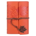 thumbnail image 1 of Loose-leaf Refillable Notebook Lightweight Portable Notebook for Travelers Writers  Red A6, 1 of 8