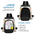 thumbnail image 6 of FORMRS Women's Travel Backpack Purse Anti-Theft Hidden Pockets Casual Shoulder Bag, Floral Easter Eggs, 6 of 7