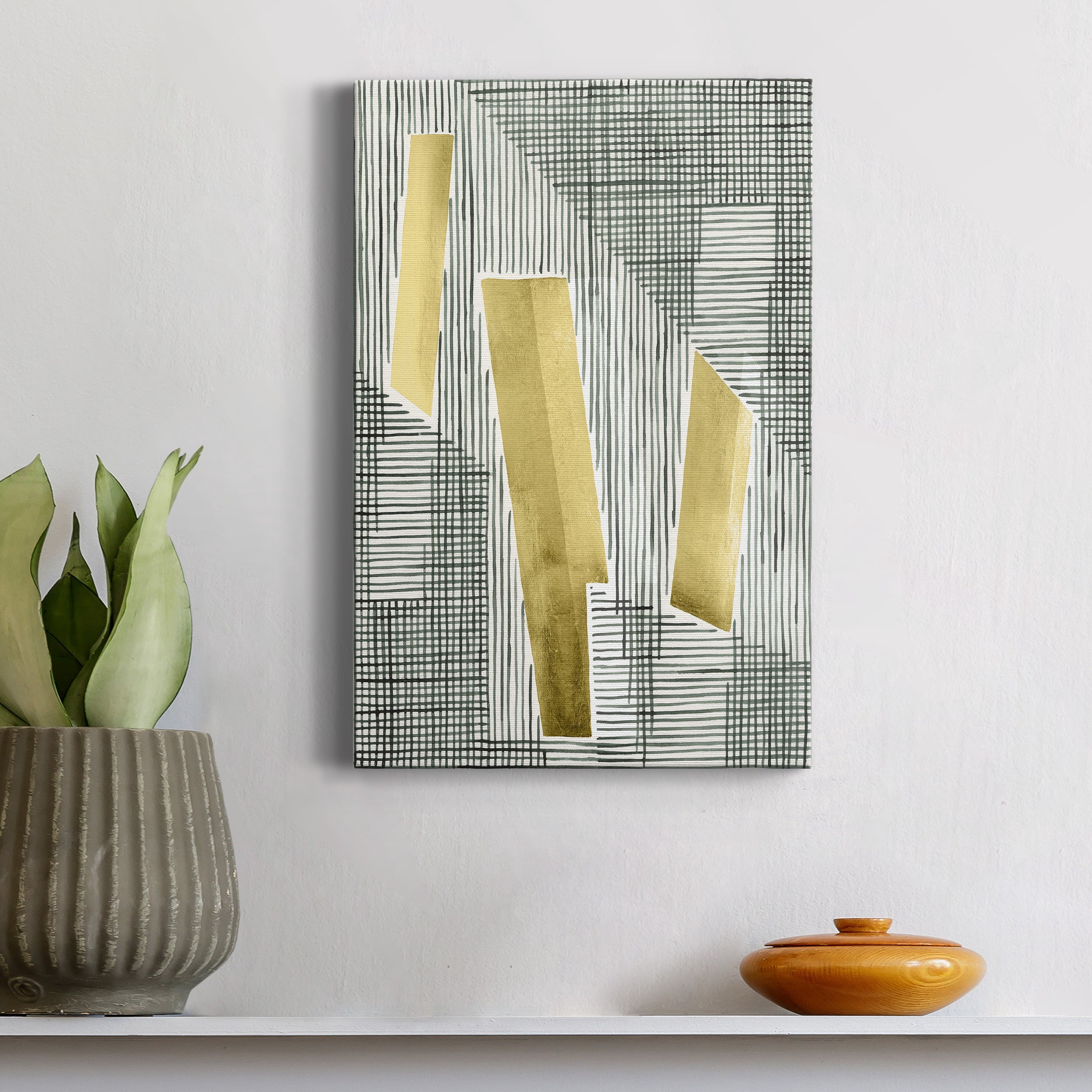 Shadow Screen II Premium Gallery Wrapped Canvas - Ready to Hang