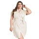 thumbnail image 4 of Vestido camisero de lino Roman Fashion /Tallas Extras, 2336 (Arena) beige 38, 4 of 6