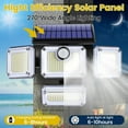 thumbnail image 2 of 3000LM 333 LED Solar Lights Outdoor Waterproof Motion Sensor Security Wall Lamp, 2 of 12