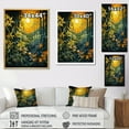 thumbnail image 4 of Designart "Bamboo Whisper Asian beauty III" Asian Floater Framed Wall Decor, 4 of 7