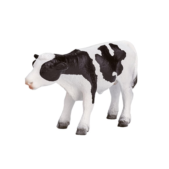 Mojo Holstein Becerro Realista Granja Animal Pintado a Mano Figura de Juguete