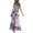 Hot Pink, variant on IROINNID Empire Dress For Women Fashion Summer Casual V-Neck Camis Vest Long Dress Full-Length Prints Dress
