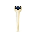 thumbnail image 3 of ANGARA Natural 1.8 Ct Aeon Three Stone Sapphire Hexagonal Engagement Ring in 14K Yellow Gold for Women (Size-5mm) | September Birthstone, Anniversary, Jewelry Gift for Women | Natural Sapphire Ring, 3 of 9