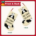 thumbnail image 2 of Salouo Panda Doing Yoga Print Christmas Decorations Stockings 1 Pack 18'' Xmas Stockings Holiday Stocking Personalized Farmhouse Decor for Home Family Party Tree, 2 of 7