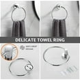 thumbnail image 4 of Bathroom Hardware Set Chrome Bathroom Accessory Set Towel Bar 8 Pieces Set, 4 of 12