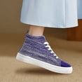 thumbnail image 5 of Men's Women's Knit High Top Sneakers Breathable Lightweight Fashion Casual Walking Shoes Air Mesh Upper Sneakers, 5 of 7