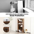 thumbnail image 2 of ZUNMOS 5 Shelf Bookcase, 53 Inch Tall Open Industrial Standing Bookshelf Large Storage for Home Office, Living Room, Bed Room, RUST, 2 of 7