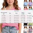 thumbnail image 3 of Mifsaly Girls Off Shoulder T-Shirts Loose Short Sleeve Kids Summer Tops Lightweight Comfortable Soft School Daily Wear Tee, 3 of 8