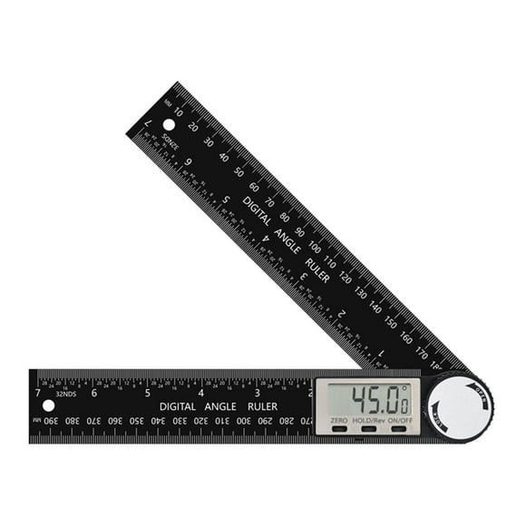 Matoen Angle Ruler Plastic Angle Ruler Angle Gauge Protractor Woodworking Protractor Digital Display
