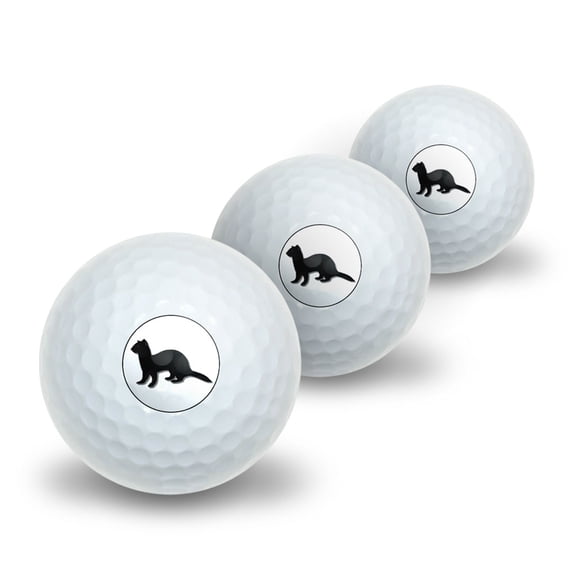 Ferret - Weasel Novelty Golf Balls 3 Pack