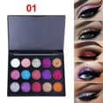 thumbnail image 2 of 15 Colors Sequined Eyeshadow Palette, Shiny High-gloss Eyeshadow, 2 of 2
