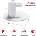 thumbnail image 1 of Adhesive Hooks Stainless Steel, Heavy Duty Waterproof Compact Design for Easy Installation on Multi-Surface (Durable, Rustproof), 1 of 5