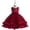 Wine, variant on ZZwxWA Flower Girls Ruffles Sequins Dress Vintage Wedding Bridesmaid Party Dresses Holiday Kids Formal Pageant Gown