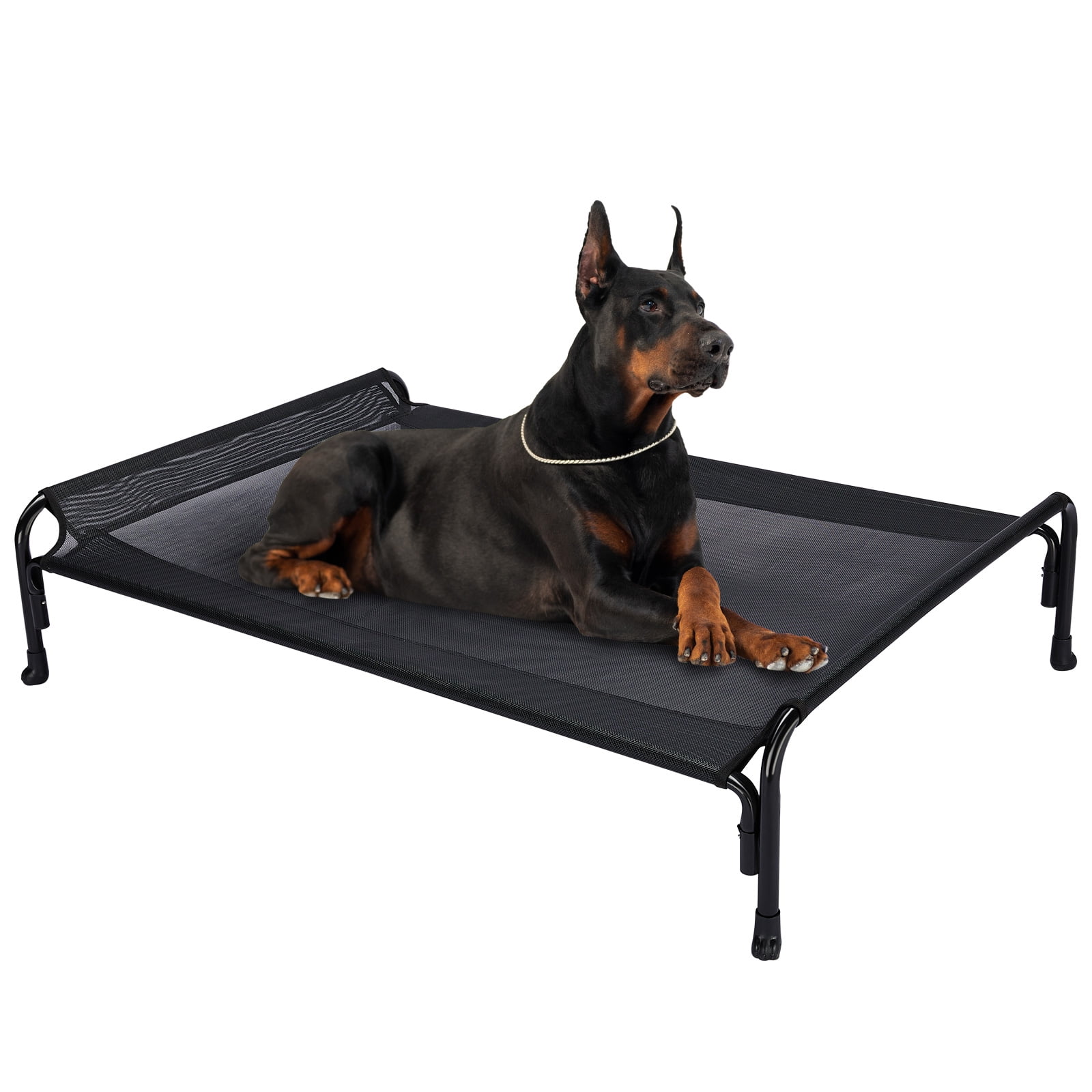 Veehoo Cooling Elevated Dog Bed, Chew Proof Dog Cot with Washable Mesh