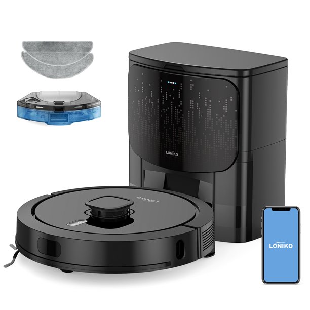 G3 Robot Vacuum & Mop Combo with Self Emptying, 4000Pa Suction, Lidar Navigation Smart Mapping
