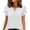 #SZR/-White, variant on GUACER Womens Short Sleeve Shirts Trendy V Neck Lace Loose Boho Casual Blouses