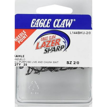 UPC: 0047708546133 | Lazer Sharp L144BKUH-2/0 Kahle Hook  Black  Size 2/0