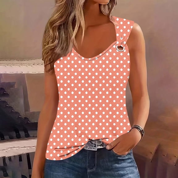 Horkkom Womens Tank Tops Summer V Neck Sleeveless Tops Dressy Business Casual Tops S