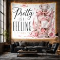 thumbnail image 6 of Glass Perfume Bottle with Pink Roses on White Background Inspirational Boho Wall Art for Women and Girls, Feminine Floral Decor, Birthday Gift Tapestry Wall Hanging for Bedroom and Dorm, 6 of 7