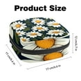 thumbnail image 3 of Makeup Bag Daisy Cosmetic Bag Makeup Pouch Travel Toiletry Bag Organizer Storage Bag for Women Girls, 3 of 7