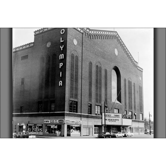 24"x36" Gallery Poster, Olympia Arena Grand River Avenue, Detroit, MI
