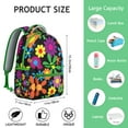 thumbnail image 6 of "Sunflower & Wildflower Backpack - Water-Resistant School Backpack for Women, College Backpack with Spacious Pockets, Floral Print Laptop Backpack for Work", 6 of 6