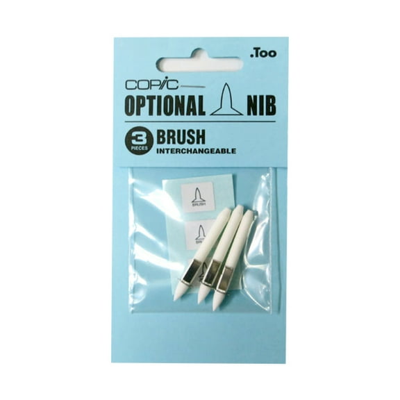 Copic Marker Nibs, Copic Large Nib, Brush, 3/Pkg.