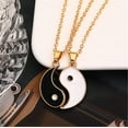 thumbnail image 4 of Yin and Yang Couples Pendant Chain Necklace Sets for Women Mens Personalized Matching Puzzle Diagrams Best Friend Necklaces Gifts for Girlfriend Valentines Birthday, 4 of 5