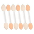 thumbnail image 2 of Sarasara 30pcs Double-ended Sponge Eyeshadow Brush Tipped Eye shadow Applicators Cosmetic Brushes for Women (White), 2 of 7