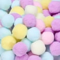 thumbnail image 1 of Fuzzy Pom Poms Balls, 108 Pcs 1 Inch/25 mm Mini PomPoms for Crafts Jewelry Making Light Color, 1 of 6