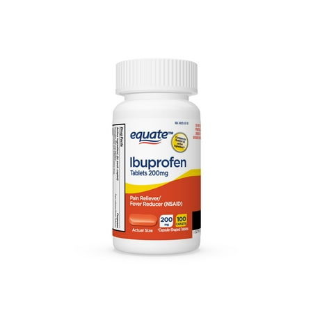 Best Equate Pain Relief Ibuprofen Tablets, 200 mg, 100 Count deal