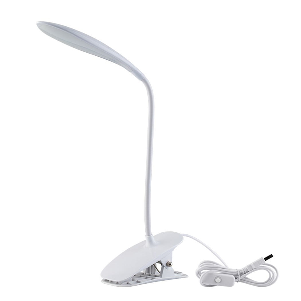 Adjustable USB Reading LED Touch Dimmable Flexible Clip-on Table Desk Lamp Light 