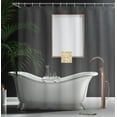 thumbnail image 3 of Ambesonne Jurassic Shower Curtain, Dinosaurs Skeleton Biology, 69"Wx70"L, Ecru Black, 3 of 4