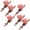 Pink, variant on HLXDECO 6 Pcs Ceramic Rose Flower Cabinet Knobs with Back Plate, Retro Style Drawer Pull