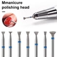 thumbnail image 3 of dianhelloya 7Pcs Nail Drill Bits Set Assorted Size Heavy Duty Emery Nail Art File Pedicure Manicure Grinder Machine Bits Accessories Replacement Kit Sets, 3 of 7