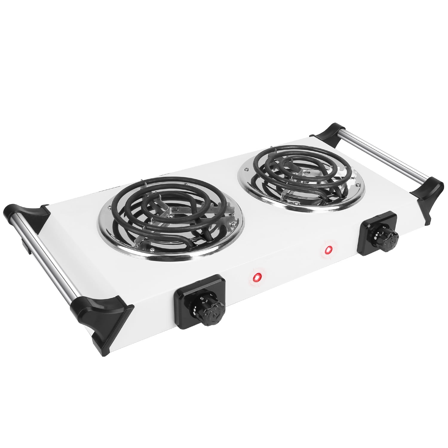 Portable Coil Hot Plate Heating Plate,  1000W Stove Countertop Heater with 5 Grear Fast Heating for Cooking
