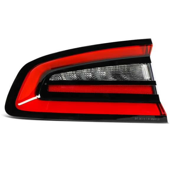 cciyu Taillight Assembly for 2015-2023 for Dodge Charger Black Housing Red Light 1PCS Driver Side Headlamp CH2800208 68213145AD (Bulbs Not include)