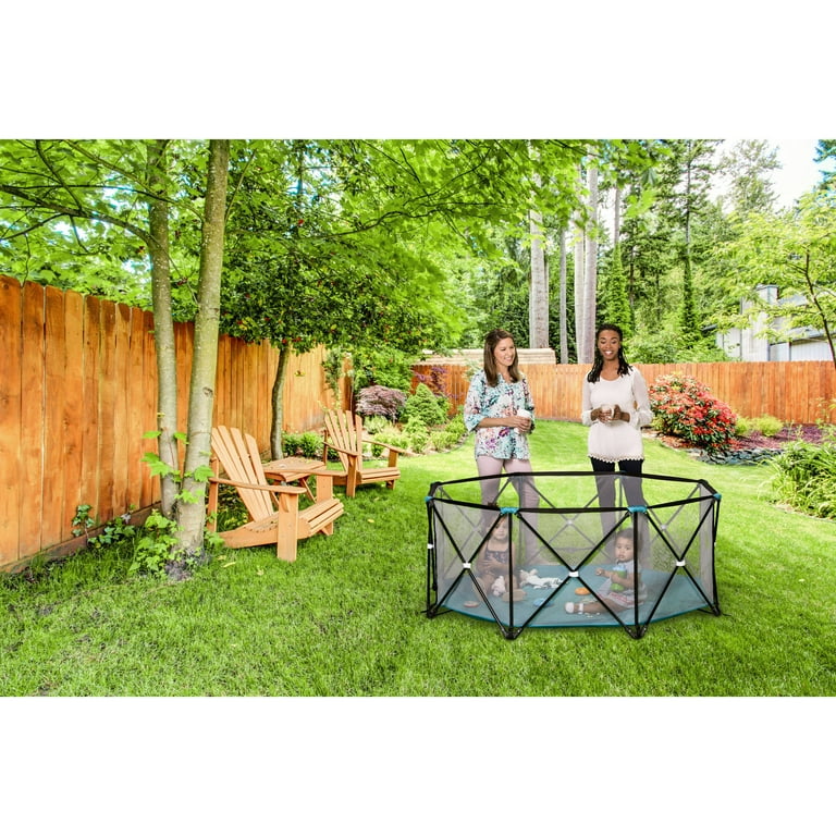 Regalo My Play® Portable Play Yard Indoor and Outdoor, Teal, 8-Panel,  Portable, Unisex 