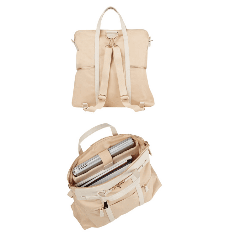 Tan backpack women's hotsell