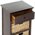 thumbnail image 4 of Safavieh Milan Table d'Appoint avec Rangement en Cerisier Foncé, 4 of 5