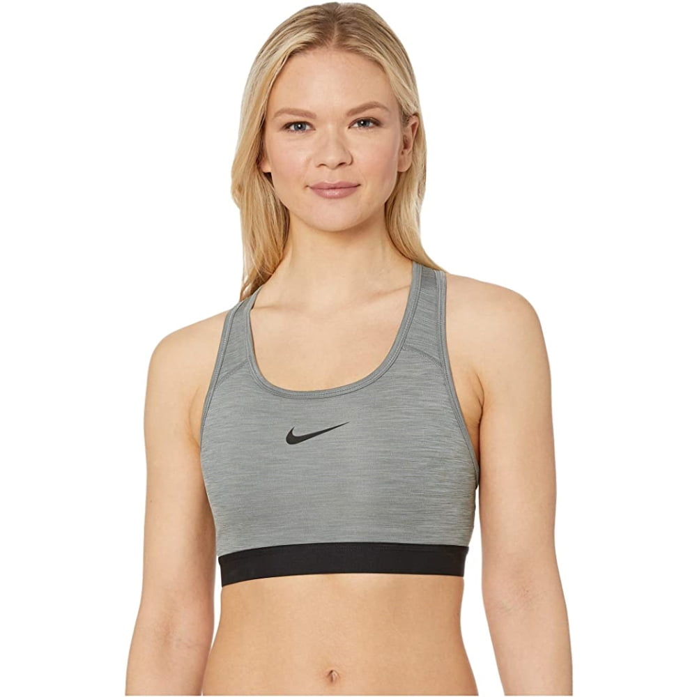 gray nike sports bra