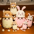 thumbnail image 4 of Joli Lapin Shiba Inu en Peluche Doux Rose Lapin Bubbl, 4 of 5
