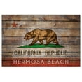 thumbnail image 1 of Awkward Styles Hermosa Beach Printed Picture Cali Flag Art Made in USA Artwork California Flag Decals for Room American Flag Poster Wall Decor Kitchen Bathroom Wall Design Ideas Bear Print Art, 1 of 3