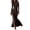 Coffee, variant on Women's Suede Dress, Western Style Long Sleeve Zip Up Bodycon Midi Dress with Belt and Slit, Fall Slimming Party Dress for Evening, Date Night and Special Events Orange XXXL